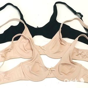 New 3 pcs Iconic lingerie Molded Cup Bras